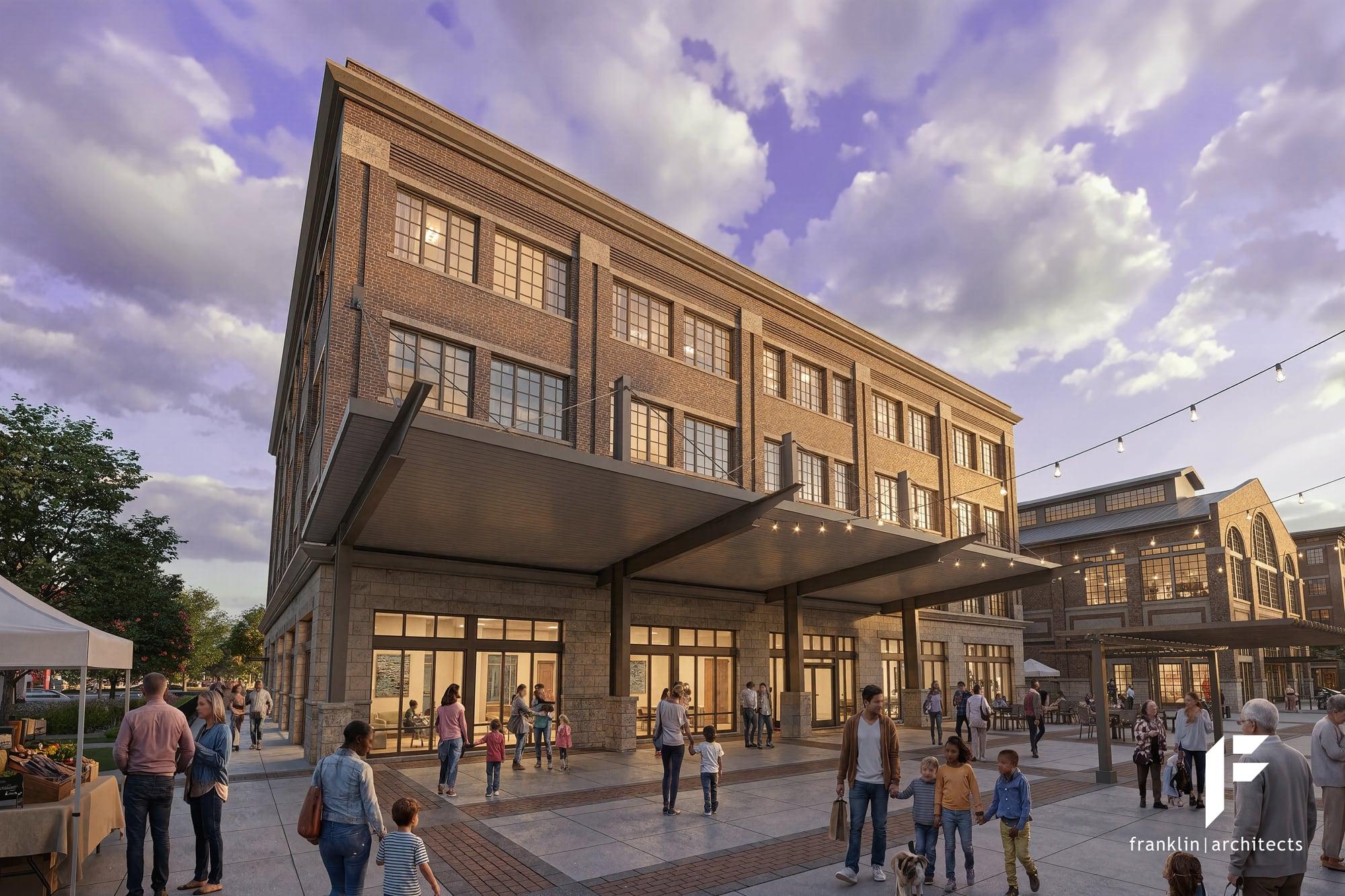 Rendering of the medical office building at Station33